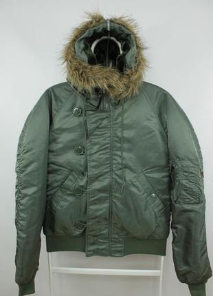 Пілот бомбер куртка h.p.s ma-1 flying attached hood heavy bomber jacket1 фото