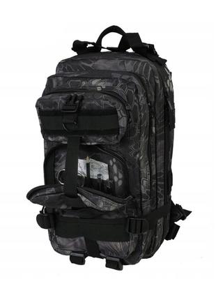 Рюкзак тактический dominator shadow 30l typhoon black molle-система креплений снаряжения5 фото