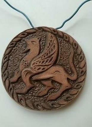 Подвеска оберег сфинкс украшение ручная работа