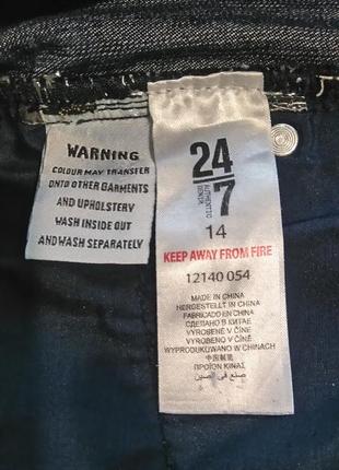 Укорочені джинси р .14 authentic denim6 фото
