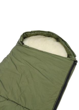 Спальний мішок супер теплий олива, рюкзак виготовлений з кордури, два кріплення на фастексах5 фото