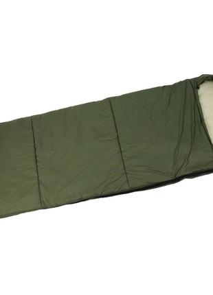 Спальний мішок супер теплий олива, рюкзак виготовлений з кордури, два кріплення на фастексах1 фото