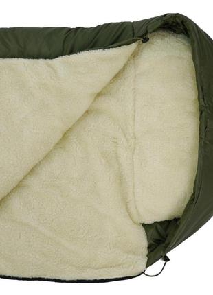 Спальний мішок супер теплий олива, рюкзак виготовлений з кордури, два кріплення на фастексах9 фото