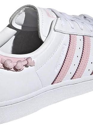 Білі шкіряні жіночі кеди adidas originals superstar knotted rope 39-40 розмір3 фото