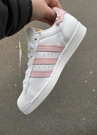 Білі шкіряні жіночі кеди adidas originals superstar knotted rope 39-40 розмір8 фото