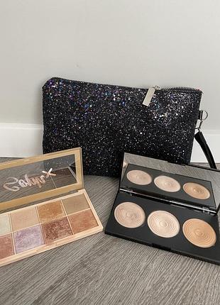Хайлайтеры revolution і косметичка nyx в подарунок