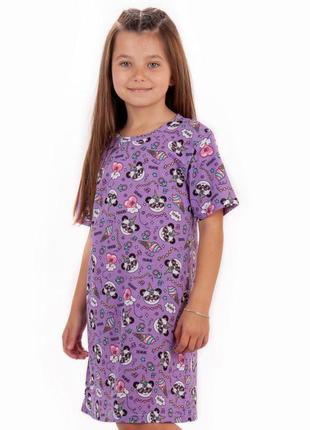 Сорочка нічна для дівчаток з зайчиками,красивая базовая ночнушка для девочки с зайчиками3 фото