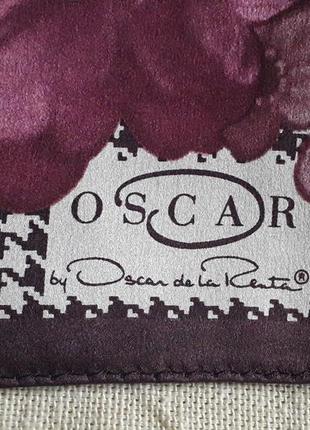 Oscar oscar de la renta шарф шарф шелк гусиные лапки2 фото