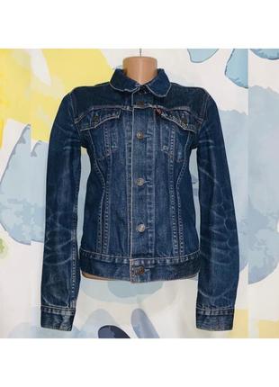 Оригінальна джинсова куртка levis old navy blue