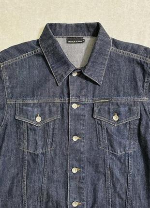 Оригінальна вкорочена джинсова куртка dkny jeans6 фото