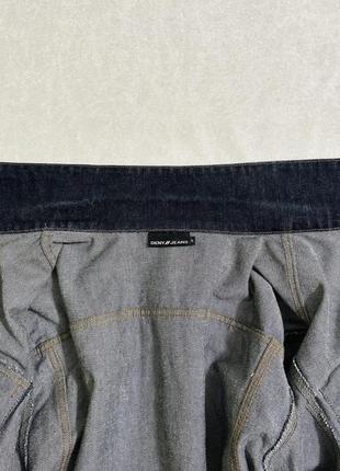 Оригінальна вкорочена джинсова куртка dkny jeans8 фото