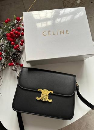 Сцмка кросс боді celine black premium