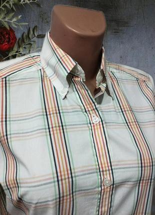 399.класична базова бавовняна сорочка в клітину відомого шведського бренду gant3 фото