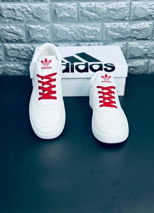 Універсальні кеди adidas білі весняні кеди адідас