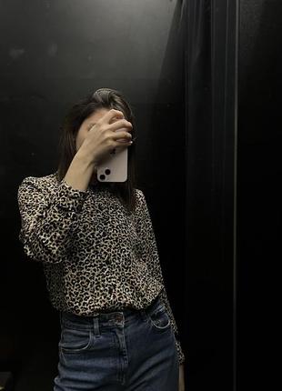 Леопардова сорочка / блуза3 фото