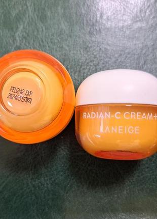 Освітлювальний вітамінний крем для обличчя laneige radian-c cream 10ml