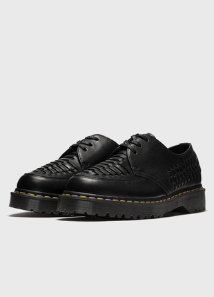 Туфли dr.martens1461 bex black luxor 39 р. кожаные1 фото