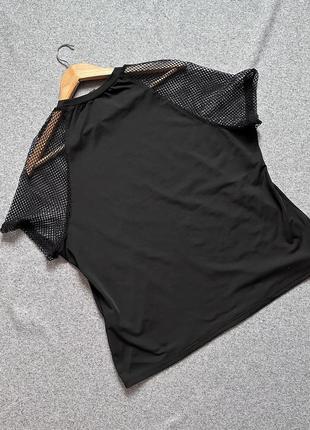 Shein футболка классическая с ярким принтом rock 4xl черная5 фото