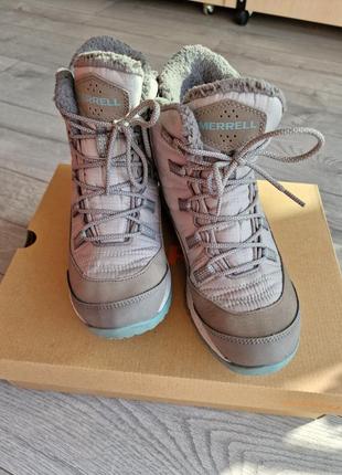 Оригінальні черевики merrell antora sneaker boot waterproof, утеплені