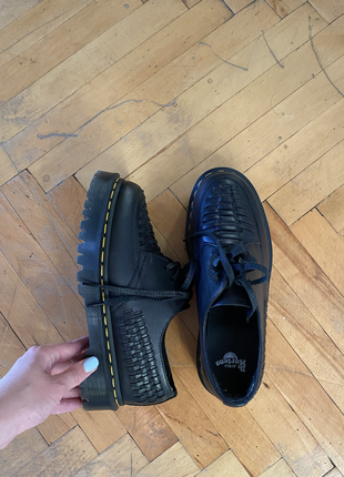 Туфли dr.martens1461 bex black luxor 39 р. кожаные6 фото