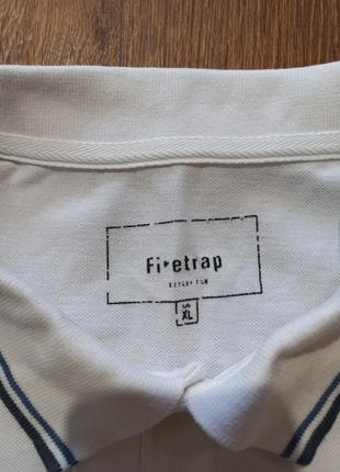 Мужская футболка с воротником . " firetrap " . чоловіча футболка з воротником .4 фото