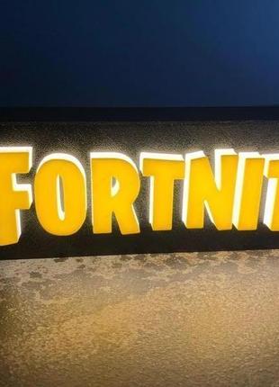 Led лампа з надписом fornite1 фото