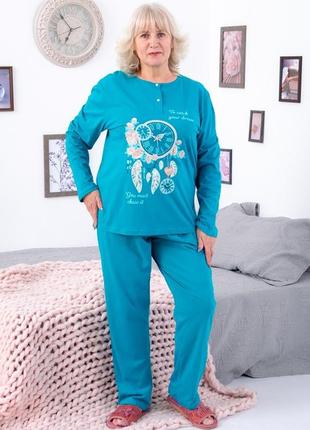 Жіноча піжама батал, жіноча піжама легка, женская пижама, хлопковая пижама великі розміри2 фото