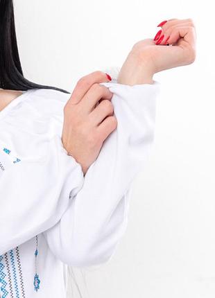 Вышиванка женская белая, біла жіноча вишиванка, вишита трикотажна сорочка вишиванка