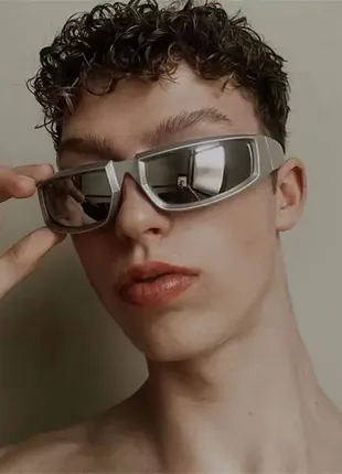 Нові сонячні окуляри y2k у стилі стимпанк сірі