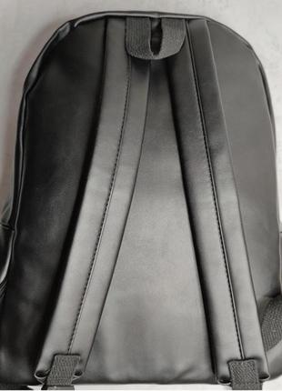 В наявності рюкзак чоловічий жіночий спортивний для ноутбука навчання в школу зручний чорний білий4 фото