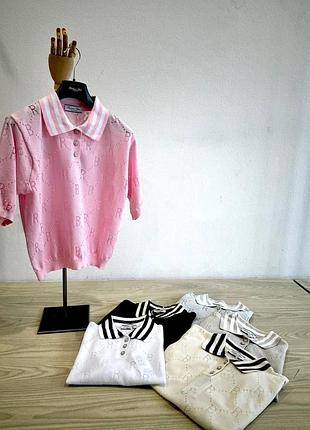 Очень красивое стильное поло barbara alvisi 😍 италия 🇮🇹