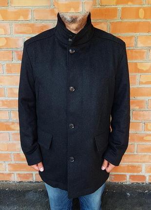 Hugo boss пальто шерсть і кашемір оригінал (xl - 52)