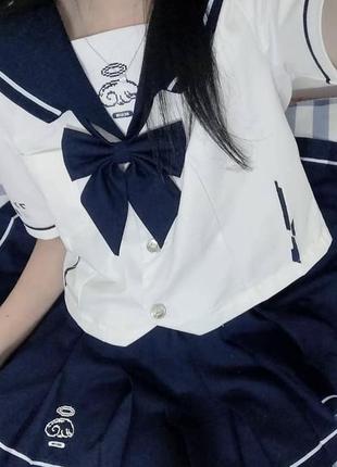 Комплект матроска +спідниця в стилі аніме лоліта