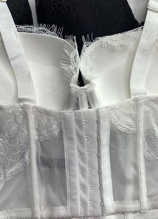 Корсет кружевной victoria's secret со стразами пушап10 фото