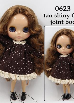 Шарнирная кукла блайз blythe 30 см! 4 цвета глаз, волнистые волосы1 фото