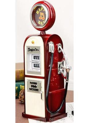 Музична скринька заправна станція. музична скринька ретро бензоколонка