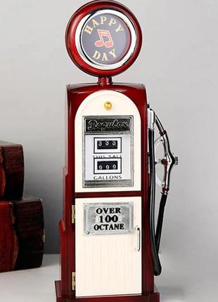 Музична скринька заправна станція. музична скринька ретро бензоколонка