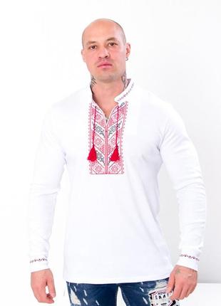 Чоловіча вишиванка, вишита сорочка трикотажна, мужская вышиванка трикотажная