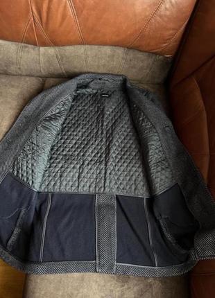 Вовняне пальто toni gard оригінальне довге синє3 фото