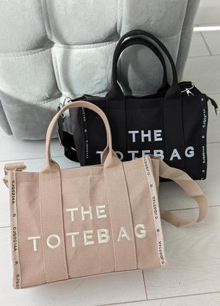 Сумка шопер marc jacobs tote bag міні текстиль