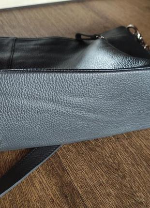 Кожаная сумка genuine leather  италия 🇮🇹8 фото