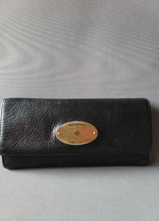 Mulberry continental wallet шкіряний гаманець вінтаж