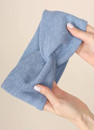 Пов'язка молочна та блакитна