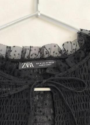 Zara святкова прозора блуза6 фото