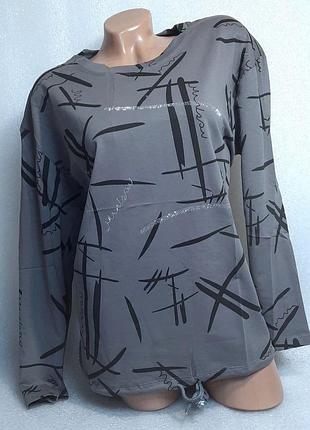 52-54 р. молодіжна жіноча кофточка кофта блуза блузка сорочка рубашка коттон8 фото