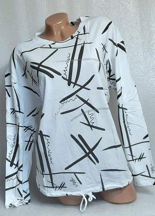 52-54 р. молодіжна жіноча кофточка кофта блуза блузка сорочка рубашка коттон5 фото