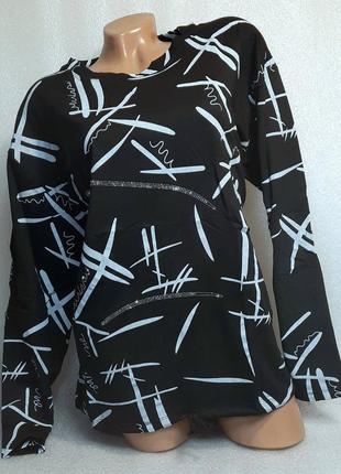 52-54 р. молодіжна жіноча кофточка кофта блуза блузка сорочка рубашка коттон4 фото