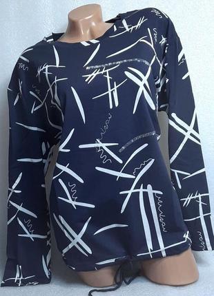 52-54 р. молодіжна жіноча кофточка кофта блуза блузка сорочка рубашка коттон3 фото