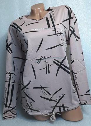 52-54 р. молодіжна жіноча кофточка кофта блуза блузка сорочка рубашка коттон7 фото