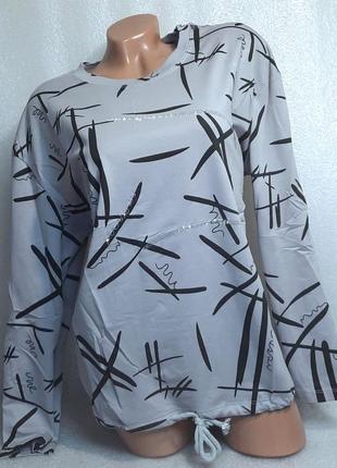 52-54 р. молодіжна жіноча кофточка кофта блуза блузка сорочка рубашка коттон6 фото